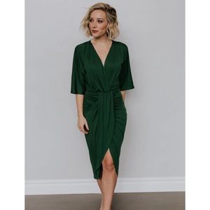 NWT Baltic Born Mimi Hunter Green Midi Dress L